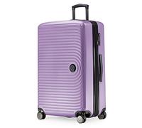 HAUPTSTADTKOFFER Mitte - Maleta Rígida Grande, TSA, 4 Ruedas, Equipaje Facturable con Ampliación de Volumen de 8 cm, 77 cm, 130 litros, Lila