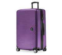 HAUPTSTADTKOFFER - MITTE - Grande Maleta, Extensible, Equipaje rígido con ampliación de Volumen de 8 cm, TSA, 4 Ruedas Dobles engomadas, 77 cm, 130 litres, Púrpura