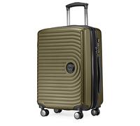 HAUPTSTADTKOFFER Mitte - Juego de 3 Maletas - Maleta de Mano 55 cm, Maleta Mediana 68 cm + Maleta de Viaje Grande 77 cm, Carcasa Rígida ABS, TSA, Palta