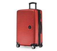 HAUPTSTADTKOFFER Mitte - Juego de 3 Maletas - Maleta de Mano 55 cm, Maleta Mediana 68 cm + Maleta de Viaje Grande 77 cm, Carcasa Rígida ABS, TSA, Rojo