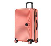 HAUPTSTADTKOFFER - MITTE - Maleta Mediana, Extensible, Equipaje rígido con ampliación de Volumen de 8 cm, TSA, 4 Ruedas Dobles engomadas, 68 cm, 88 litros, Coral