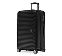HAUPTSTADTKOFFER - MITTE - Maleta Mediana, Extensible, Equipaje rígido con ampliación de Volumen de 8 cm, TSA, 4 Ruedas Dobles engomadas, 68 cm, 88 litros, Negro