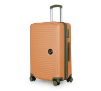 HAUPTSTADTKOFFER - MITTE - Maleta Mediana, Extensible, Equipaje rígido con ampliación de Volumen de 8 cm, TSA, 4 Ruedas Dobles engomadas, 68 cm, 88 litros, Albaricoque