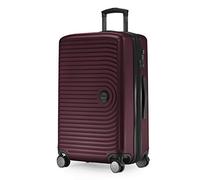 HAUPTSTADTKOFFER Mitte - Maleta Rígida Mediana, TSA, 4 Ruedas, Equipaje Facturable con Ampliación de Volumen de 8 cm, 68 cm, 88 L, Borgoña