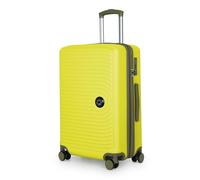 HAUPTSTADTKOFFER - MITTE - Maleta Mediana, Extensible, Equipaje rígido con ampliación de Volumen de 8 cm, TSA, 4 Ruedas Dobles engomadas, 68 cm, 88 litros, Lemon