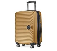 HAUPTSTADTKOFFER Mitte - Maleta Rígida Grande, TSA, 4 Ruedas, Equipaje Facturable con Ampliación de Volumen de 8 cm, 77 cm, 130 litros, Oro de Otoño