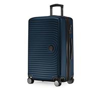 HAUPTSTADTKOFFER Mitte - Maleta Rígida Mediana, TSA, 4 Ruedas, Equipaje Facturable con Ampliación de Volumen de 8 cm, 68 cm, 88 L, Azul Oscuro