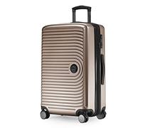 HAUPTSTADTKOFFER Mitte - Maleta Rígida Mediana, TSA, 4 Ruedas, Equipaje Facturable con Ampliación de Volumen de 8 cm, 68 cm, 88 L, Champán