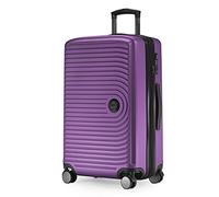 HAUPTSTADTKOFFER Mitte - Maleta Rígida Mediana, TSA, 4 Ruedas, Equipaje Facturable con Ampliación de Volumen de 8 cm, 68 cm, 88 L, Berenjena
