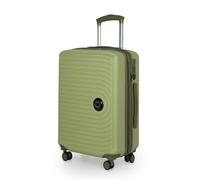 HAUPTSTADTKOFFER - MITTE - Maleta Trolley para Cabina 55x40x23 cm, Extensible, Equipaje de Mano con ampliación de Volumen de 8 cm, TSA, 4 Ruedas Dobles engomadas, 55 cm, 55 litros, Kiwi