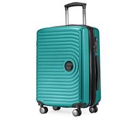 HAUPTSTADTKOFFER Mitte - Equipaje de Mano 55x40x23, TSA, 4 Ruedas, Maleta de Viaje, Rígida, con Ruedas, de Mano, de Cabina, Turquesa