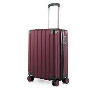 HAUPTSTADTKOFFER Q-Damm - Equipaje de Mano 54x37x21, TSA, 4 Ruedas, Maleta de Viaje, Maleta rígida, Maleta con Ruedas, Maleta de Cabina, borgoña