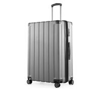 HAUPTSTADTKOFFER Q-Damm - Maleta Grande de Carcasa Dura, TSA, 4 Ruedas, Equipaje de Registro con expansión de Volumen de 6 cm, 78 cm, 133 litros, Plata