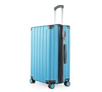 HAUPTSTADTKOFFER Q-Damm - Maleta Grande de Carcasa Dura, TSA, 4 Ruedas, Equipaje de Registro con expansión de Volumen de 6 cm, 78 cm, 133 litros, Azul Cian