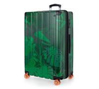 HAUPTSTADTKOFFER Q-Damm - Maleta Grande Extensible de 4 Ruedas, 78 cm / 133 L, Equipaje facturado, Trolley rígido de policarbonato/ABS, Cerradura TSA, diseño Floral