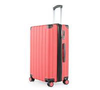 HAUPTSTADTKOFFER Q-Damm - Maleta Mediana de Carcasa Dura, TSA, 4 Ruedas, Equipaje de Registro con expansión de Volumen de 6 cm, 68 cm, 89 L, Coral