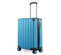 HAUPTSTADTKOFFER Q-Damm - Maleta Mediana de Carcasa Dura, TSA, 4 Ruedas, Equipaje de Registro con expansión de Volumen de 6 cm, 68 cm, 89 L, Azul Cian