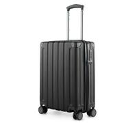 HAUPTSTADTKOFFER Q-Damm - Maleta Mediana de Carcasa Dura, TSA, 4 Ruedas, Equipaje de Registro con expansión de Volumen de 6 cm, 68 cm, 89 L, Negro