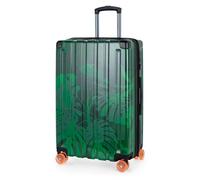 HAUPTSTADTKOFFER Q-Damm - Maleta Mediana Extensible de 4 Ruedas, 68 cm / 89 L, Equipaje facturado 158 cm, Trolley Ligero Carcasa rígida de policarbonato/ABS, TSA, diseño Floral