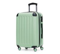 HAUPTSTADTKOFFER - SPREE - Equipaje de mano, Maleta rígida, Trolley expandible, 4 ruedas dobles, TSA, 55 cm, 42 litros, Menta