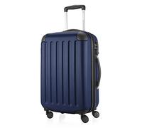 HAUPTSTADTKOFFER - Spree - Equipaje de Mano, Maleta rígida, Trolley expandible, 4 Ruedas Dobles, TSA, 55 cm, 42 litros, Azul Oscuro