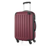HAUPTSTADTKOFFER - SPREE - Equipaje de mano, Maleta rígida, Trolley expandible, 4 ruedas dobles, TSA, 55 cm, 42 litros, borgoña