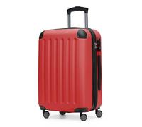 HAUPTSTADTKOFFER - SPREE - Equipaje de mano, Maleta rígida, Trolley expandible, 4 ruedas dobles, TSA, 55 cm, 42 litros, Rojo