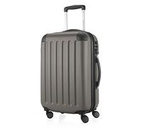 HAUPTSTADTKOFFER - SPREE - Equipaje de mano, Maleta rígida, Trolley expandible, 4 ruedas dobles, TSA, 55 cm, 42 litros, Grafito