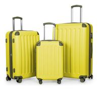 HAUPTSTADTKOFFER - Spree - Juego de 3 Maletas rígidas, Trolley expandible, Equipaje de Viaje, 4 Ruedas Dobles, TSA, (S,M y L), Lemon