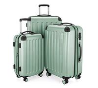 HAUPTSTADTKOFFER - SPREE - Juego de 3 maletas rígidas, Trolley expandible, Equipaje de viaje, 4 ruedas dobles, TSA, (S,M y L), Menta