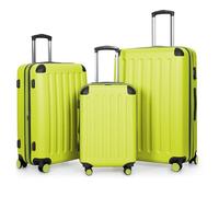 HAUPTSTADTKOFFER - Spree - Juego de 3 Maletas rígidas, Trolley expandible, Equipaje de Viaje, 4 Ruedas Dobles, TSA, (S,M y L), Helecho