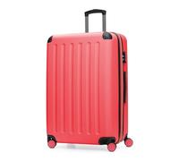 HAUPTSTADTKOFFER - Spree - Maleta rígida, Trolley expandible, Equipaje de Viaje, 4 Ruedas Dobles, TSA, 75 cm, 119 litros, Coral