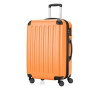 HAUPTSTADTKOFFER - Spree - Maleta rígida, Trolley expandible, Equipaje de Viaje, 4 Ruedas Dobles, TSA, 65 cm, 74 litros, Naranja