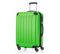 HAUPTSTADTKOFFER - SPREE - Maleta rígida, Trolley expandible, Equipaje de viaje, 4 ruedas dobles, TSA, 65 cm, 74 litros, Manzana verde