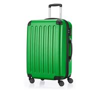 HAUPTSTADTKOFFER - SPREE - Maleta rígida, Trolley expandible, Equipaje de viaje, 4 ruedas dobles, TSA, 65 cm, 74 litros, Verde