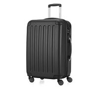 HAUPTSTADTKOFFER - SPREE - Maleta rígida, Trolley expandible, Equipaje de viaje, 4 ruedas dobles, TSA, 65 cm, 74 litros, Negro