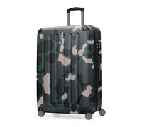 HAUPTSTADTKOFFER - Spree - Maleta rígida, Trolley expandible, Equipaje de Viaje, 4 Ruedas Dobles, TSA, 75 cm, 119 litros, Camouflage