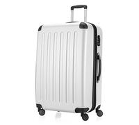 HAUPTSTADTKOFFER - SPREE - Maleta rígida, Trolley expandible, Equipaje de viaje, 4 ruedas dobles, TSA, 75 cm, 119 litros, Blanco