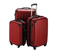HAUPTSTADTKOFFER - Spree - Maleta rígida, Trolley expandible, Equipaje de Viaje, 4 Ruedas Dobles, TSA, 75 cm, 119 litros, Rojo
