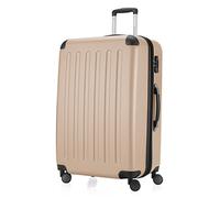 HAUPTSTADTKOFFER - SPREE - Maleta rígida, Trolley expandible, Equipaje de viaje, 4 ruedas dobles, TSA, 75 cm, 119 litros, Champán