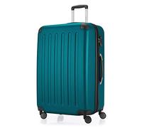 HAUPTSTADTKOFFER - Spree - Maleta rígida, Trolley expandible, Equipaje de Viaje, 4 Ruedas Dobles, TSA, 75 cm, 119 litros, AquaVerde