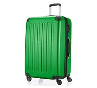 HAUPTSTADTKOFFER - SPREE - Maleta rígida, Trolley expandible, Equipaje de viaje, 4 ruedas dobles, TSA, 75 cm, 119 litros, Verde