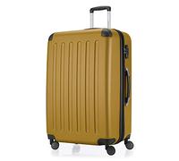 HAUPTSTADTKOFFER - Spree - Maleta rígida, Trolley expandible, Equipaje de Viaje, 4 Ruedas Dobles, TSA, 75 cm, 119 litros, Oro de otoño