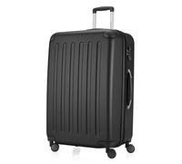 HAUPTSTADTKOFFER - SPREE - Maleta rígida, Trolley expandible, Equipaje de viaje, 4 ruedas dobles, TSA, 75 cm, 119 litros, Negro