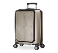 HAUPTSTADTKOFFER TXL Maleta de Cabina 55x40x23 cm con Compartimento para Portátil, Cerradura TSA, Trolley Rígido, 4 Ruedas Dobles, Ligera 2,4 kg, Equipaje de Mano 42L, Champán