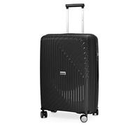 HAUPTSTADTKOFFER TXL Maleta Rígida Mediana 66 cm, Cerradura TSA, Maleta de Viaje de Polipropileno, Trolley 4 Ruedas, Ligera 2,8 kg, Expandible 73L, Negro