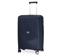 HAUPTSTADTKOFFER TXL Maleta Rígida Mediana 66 cm, Cerradura TSA, Maleta de Viaje de Polipropileno, Trolley 4 Ruedas, Ligera 2,8 kg, Expandible 73L, Azul Oscuro