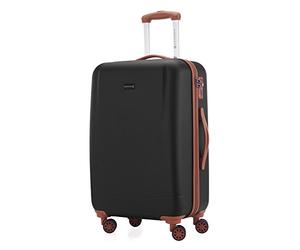 HAUPTSTADTKOFFER - Wannsee - Maleta rígida giratoria, Trolley, 4 rudeas, ABS extremista Ligero, TSA, 68 cm, 63 litros, Negro