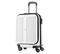 HAUPTSTADTKOFFER X-Berg, Equipaje de Mano, Maleta rígida, Trolley expandible, 4 Ruedas Dobles, TSA, 55 cm, 43 litros, Blanco