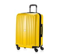 HAUPTSTADTKOFFER X-Berg, Equipaje de Viaje, Maleta rígida, Trolley expandible, 4 Ruedas Dobles, TSA, 65 cm, 90 litros, Amarillo